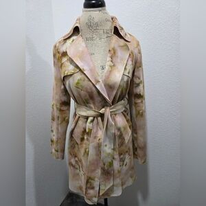 Solitaire Watercolor Trench Coat